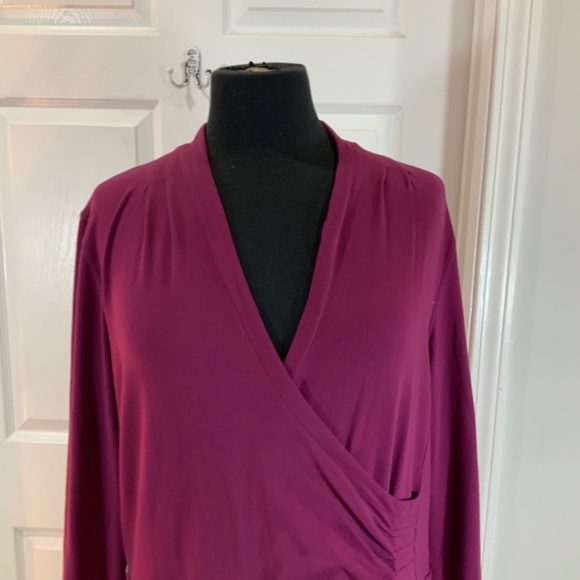 Athleta Suedy Lady Dress Nighshade Purple Athleisure Travel Dress Size XL - Picture 4 of 11